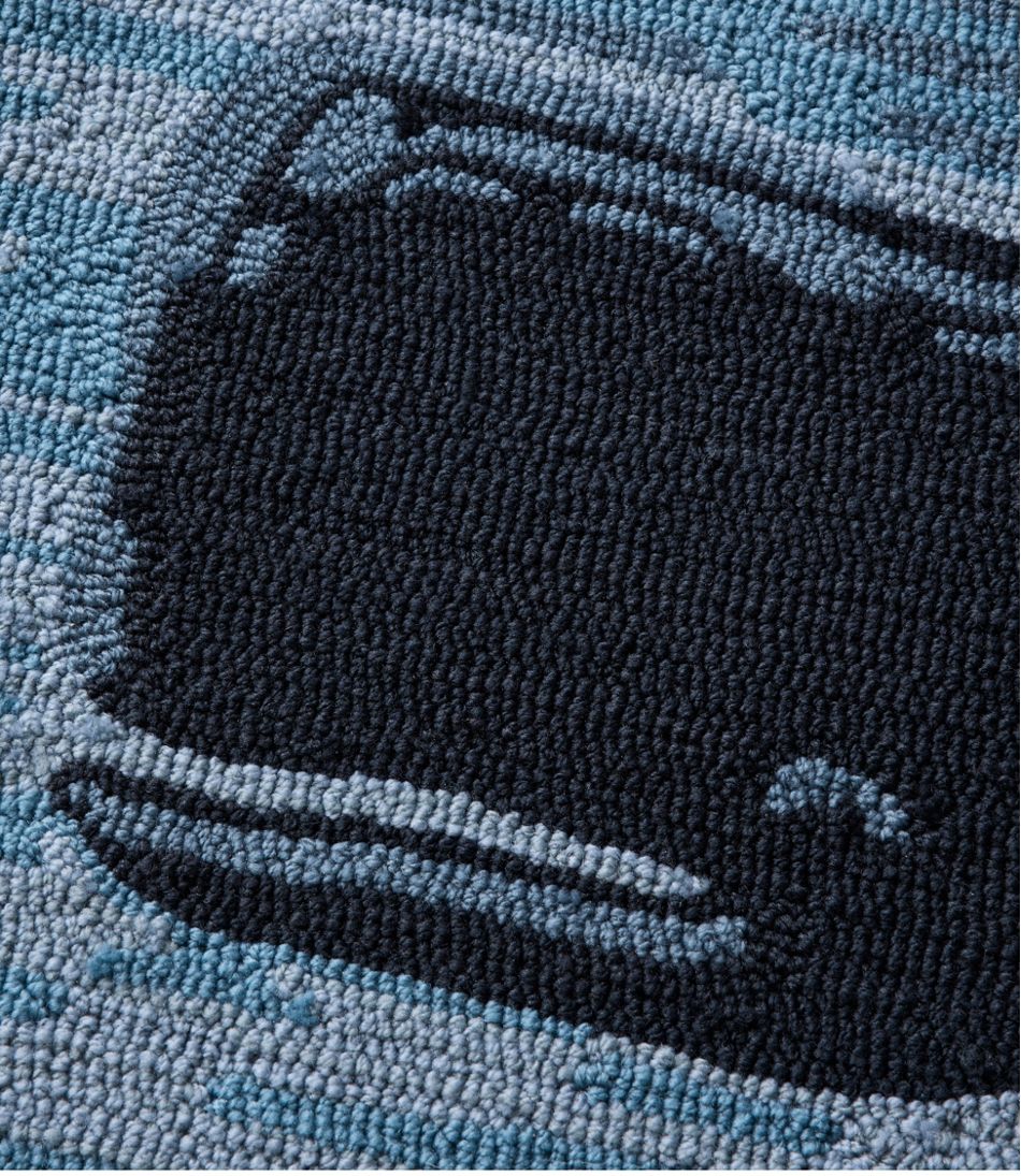 L.L.Bean | Indoor/Outdoor Vacationland Rug, Coastal Whale