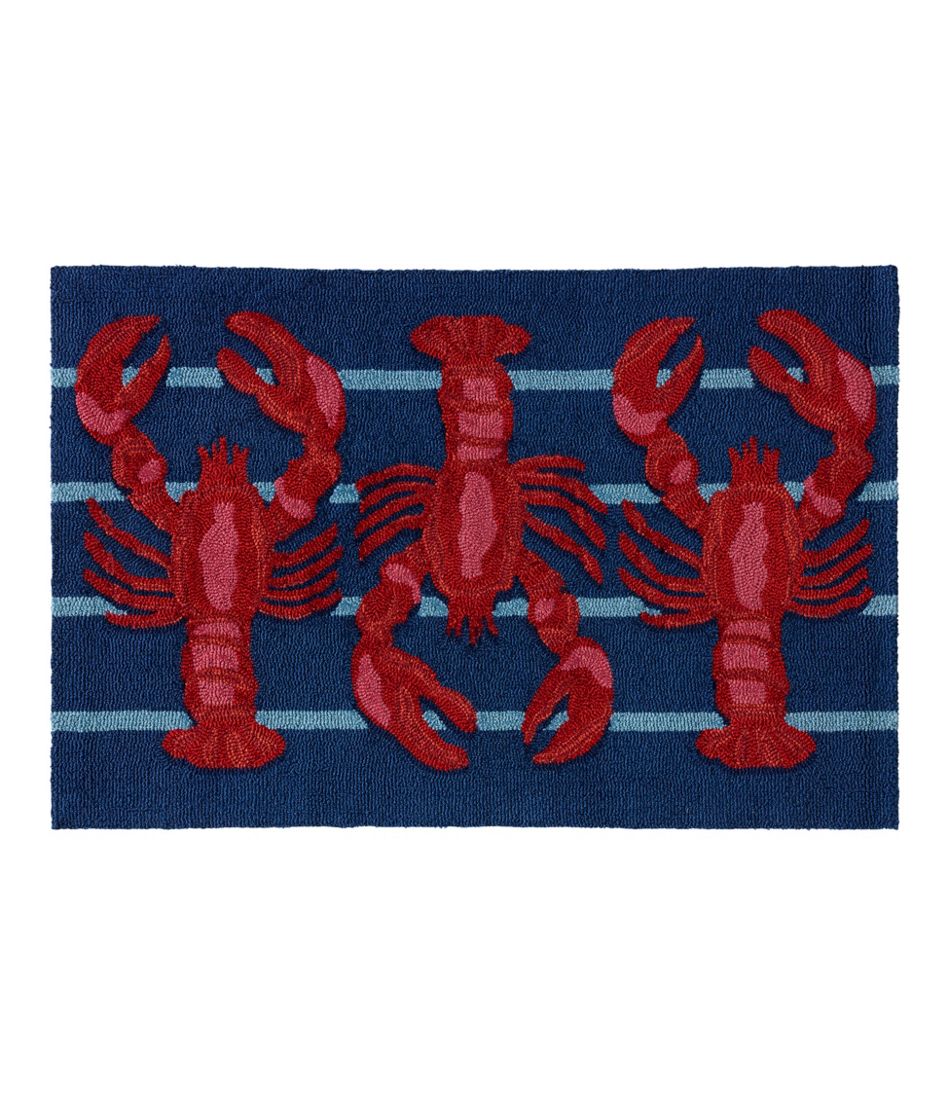 L.L.Bean | Indoor/Outdoor Vacationland Rug, Lobsters