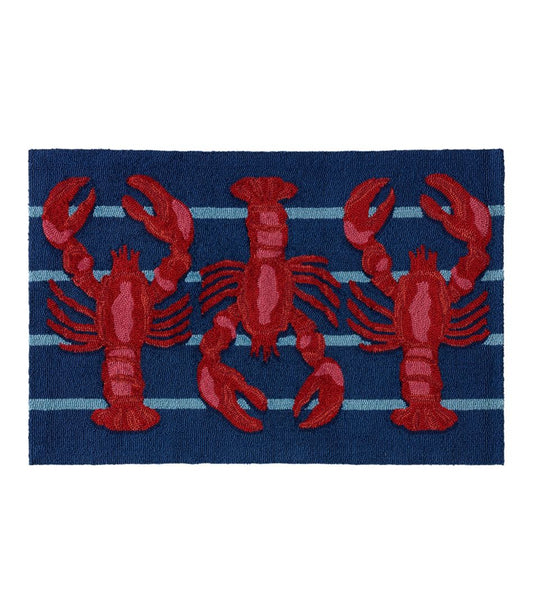 L.L.Bean | Indoor/Outdoor Vacationland Rug, Lobsters