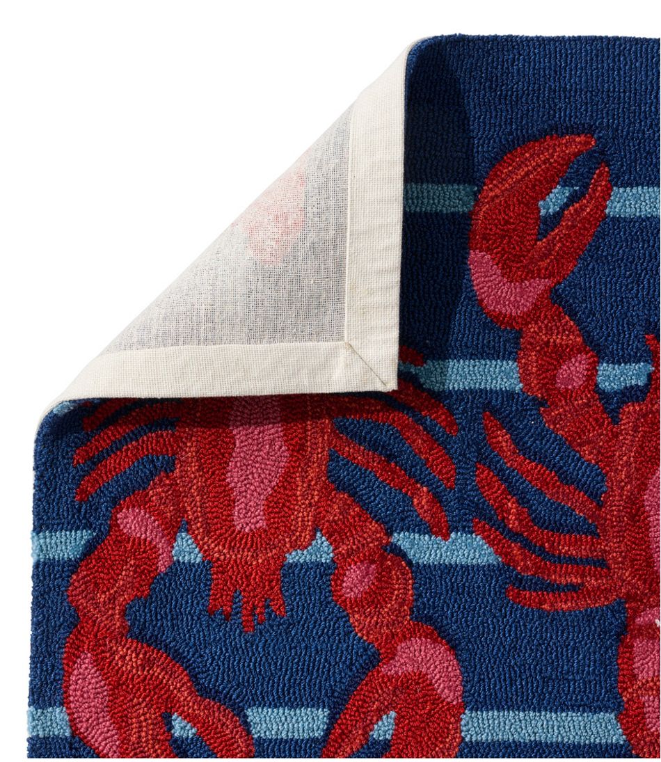 L.L.Bean | Indoor/Outdoor Vacationland Rug, Lobsters