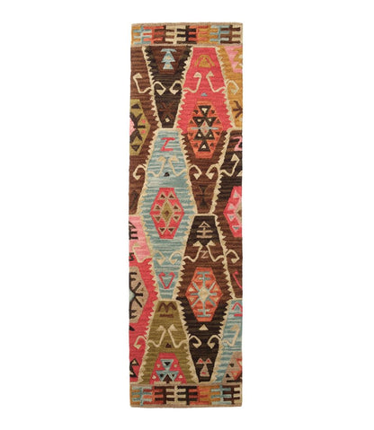 L.L.Bean | Rustic Geometric Wool Hooked Runner