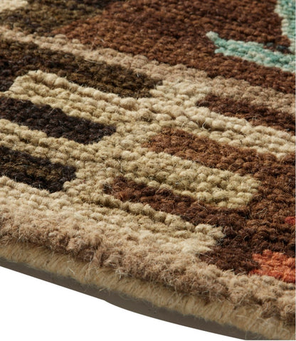 L.L.Bean | Rustic Geometric Wool Hooked Runner