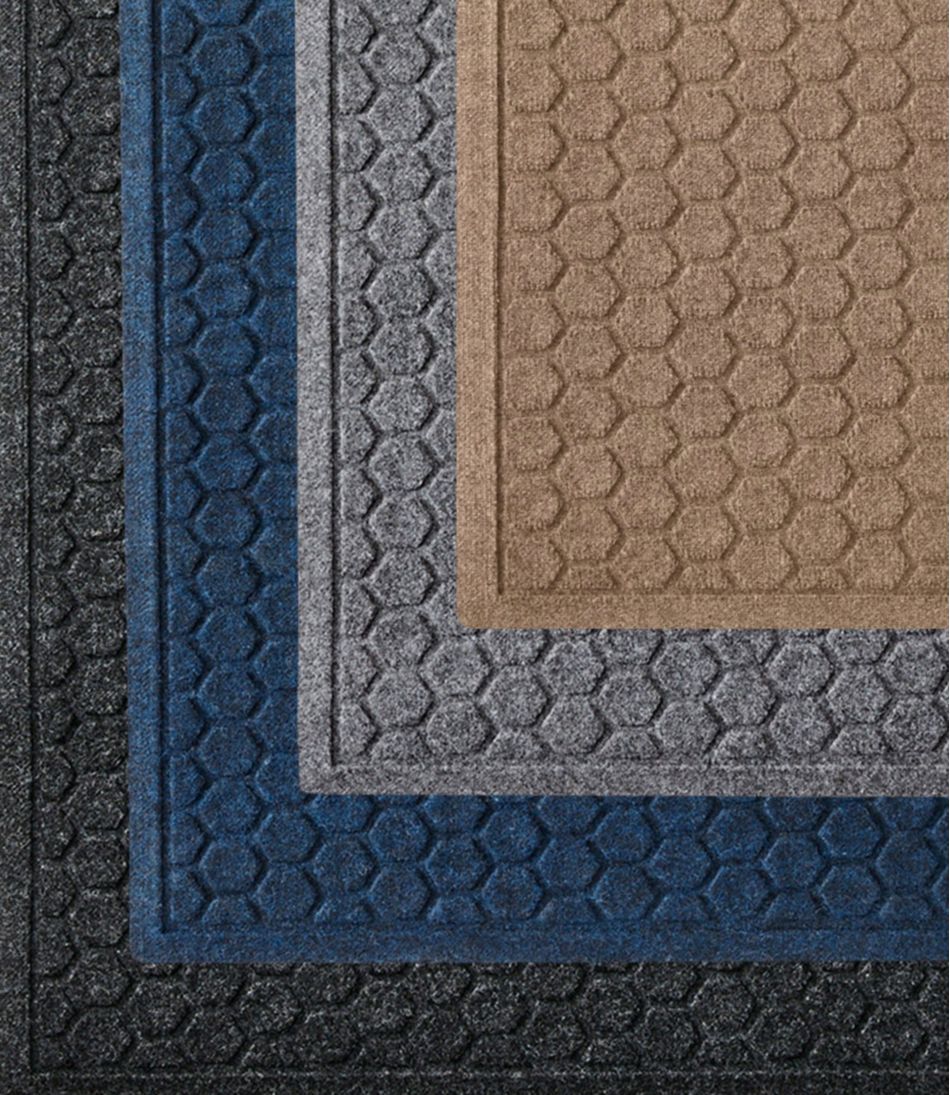 L.L.Bean | Washable Waterhog Mat, Stair Treads, Set of Four, Honeycomb