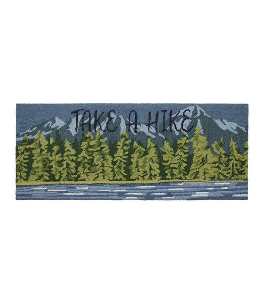 L.L.Bean | Indoor/Outdoor Vacationland Runner, Lakeside Mountain Scene
