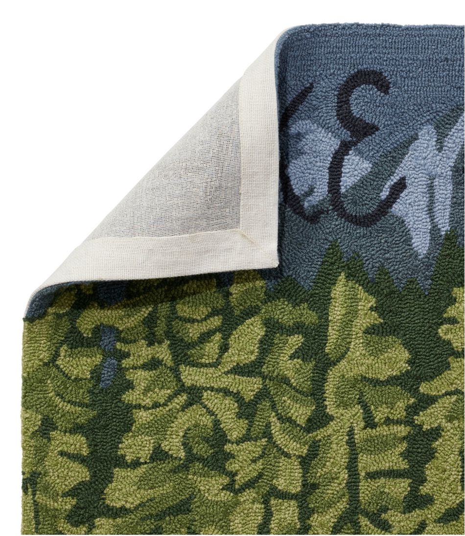 L.L.Bean | Indoor/Outdoor Vacationland Runner, Lakeside Mountain Scene