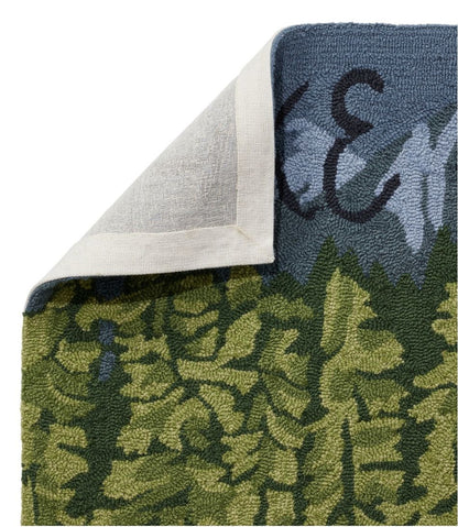 L.L.Bean | Indoor/Outdoor Vacationland Runner, Lakeside Mountain Scene