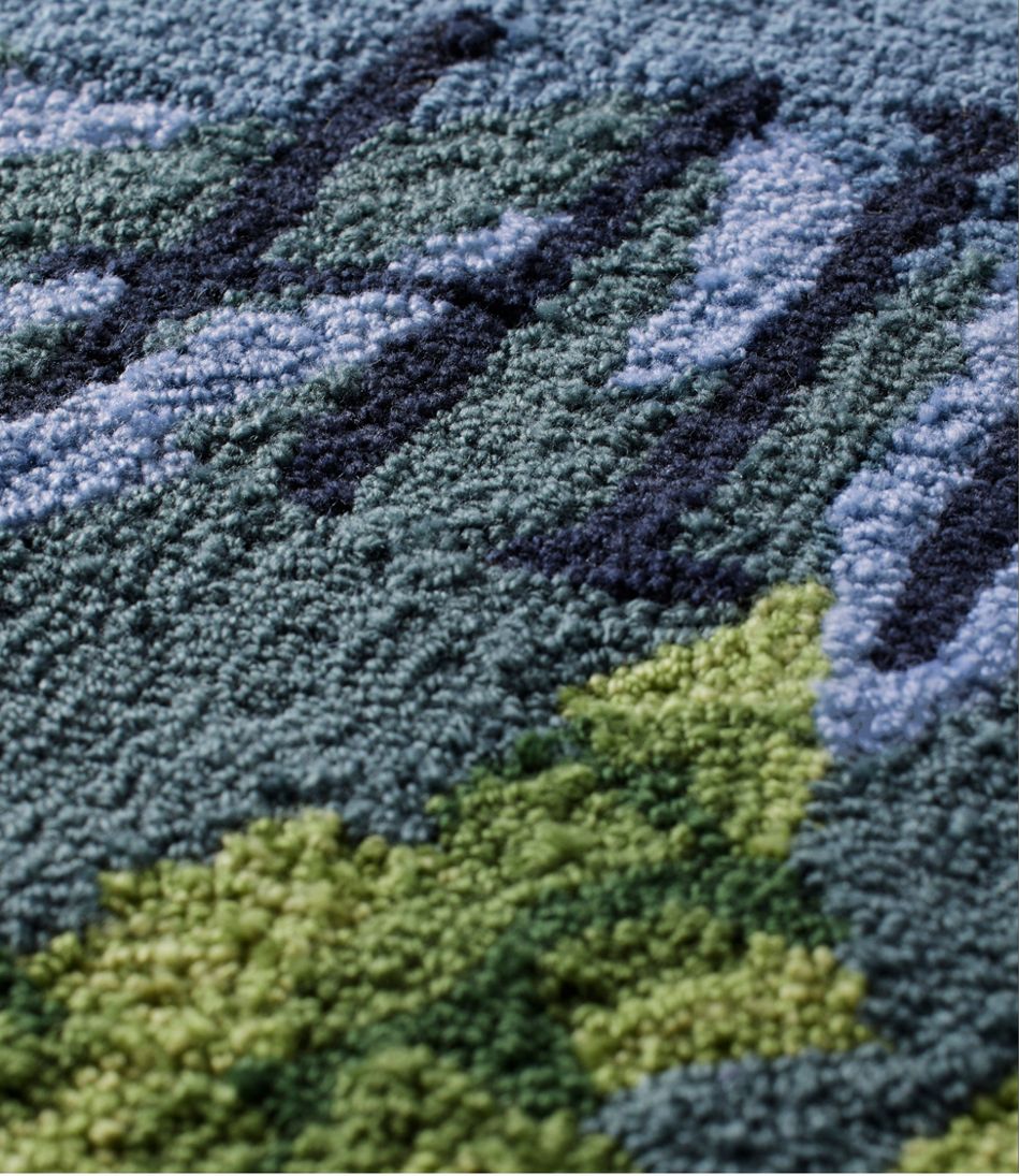 L.L.Bean | Indoor/Outdoor Vacationland Runner, Lakeside Mountain Scene