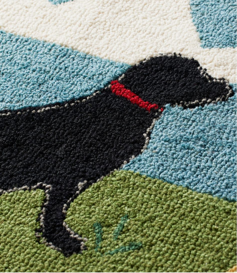 L.L.Bean | Wool Hooked Novelty Runner, Lakeside Labs