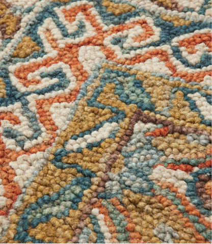 L.L.Bean | Bordered Medallion Wool Tufted Rug