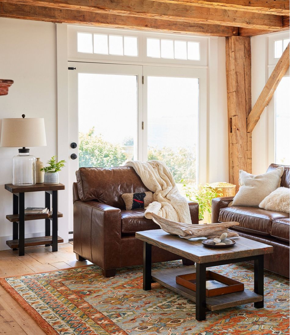 L.L.Bean | Bordered Medallion Wool Tufted Rug