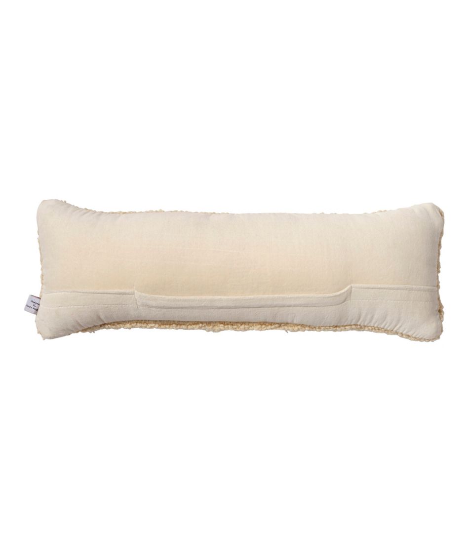 L.L.Bean | Wool Hooked Throw Pillow, Lab Trio, 8" x 24"