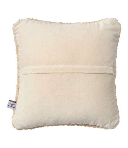 L.L.Bean | Wool Hooked Throw Pillow, Yellow Dog, 14" x 14"