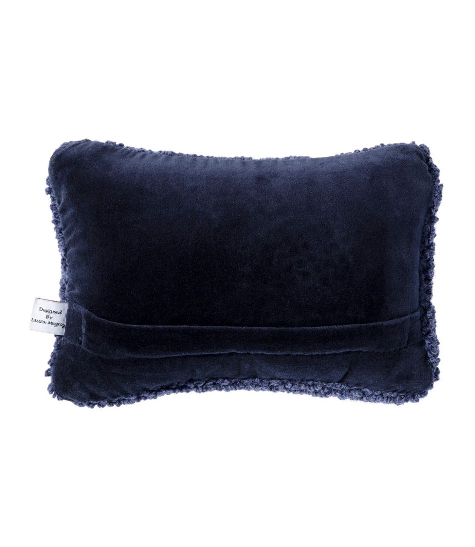 L.L.Bean | Wool Hooked Throw Pillow, Whale, 8" x 12"