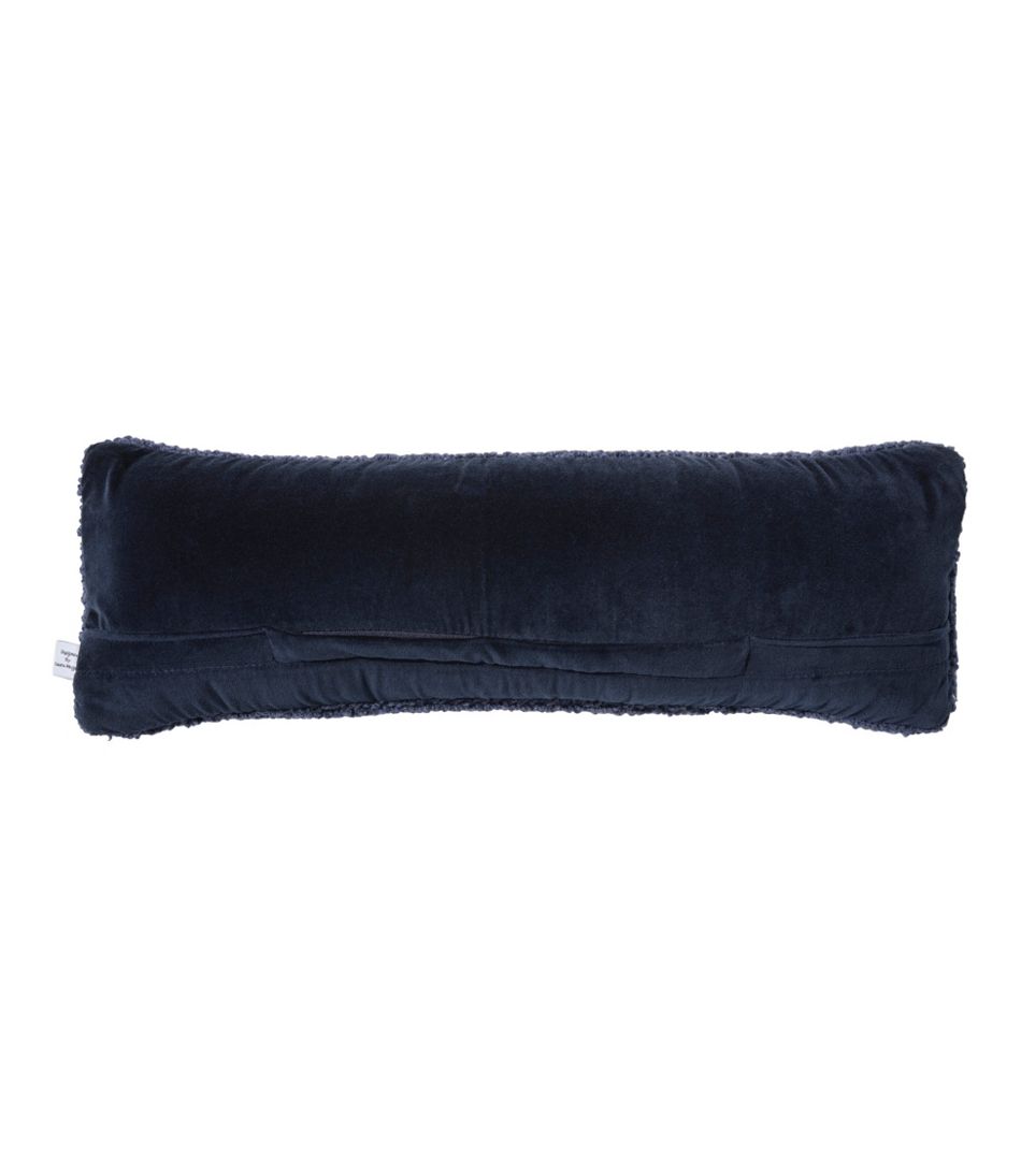 L.L.Bean | Wool Hooked Throw Pillow, Whale, 8" x 24"