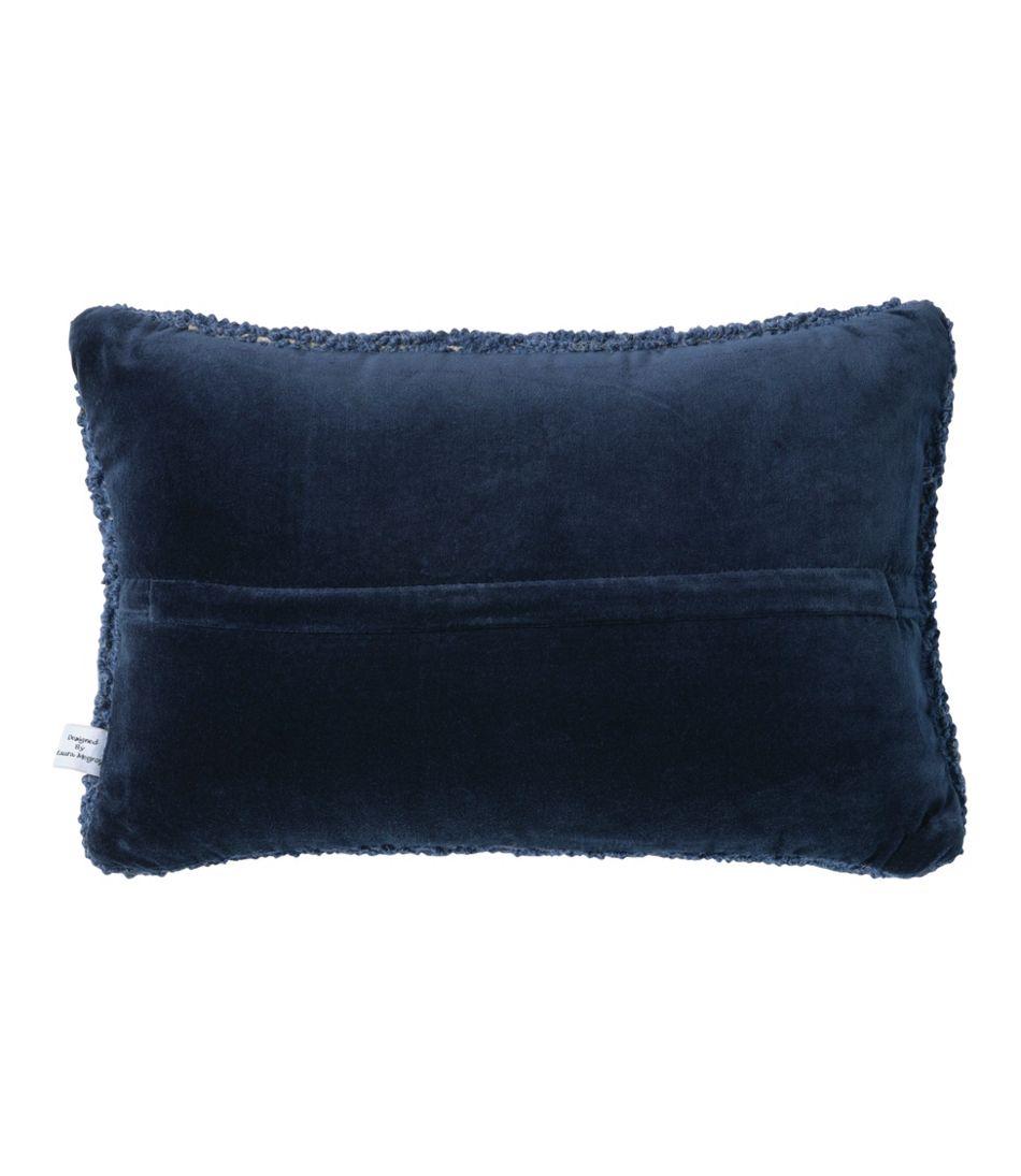 L.L.Bean | Wool Hooked Throw Pillow, Whale, 12" x 18"