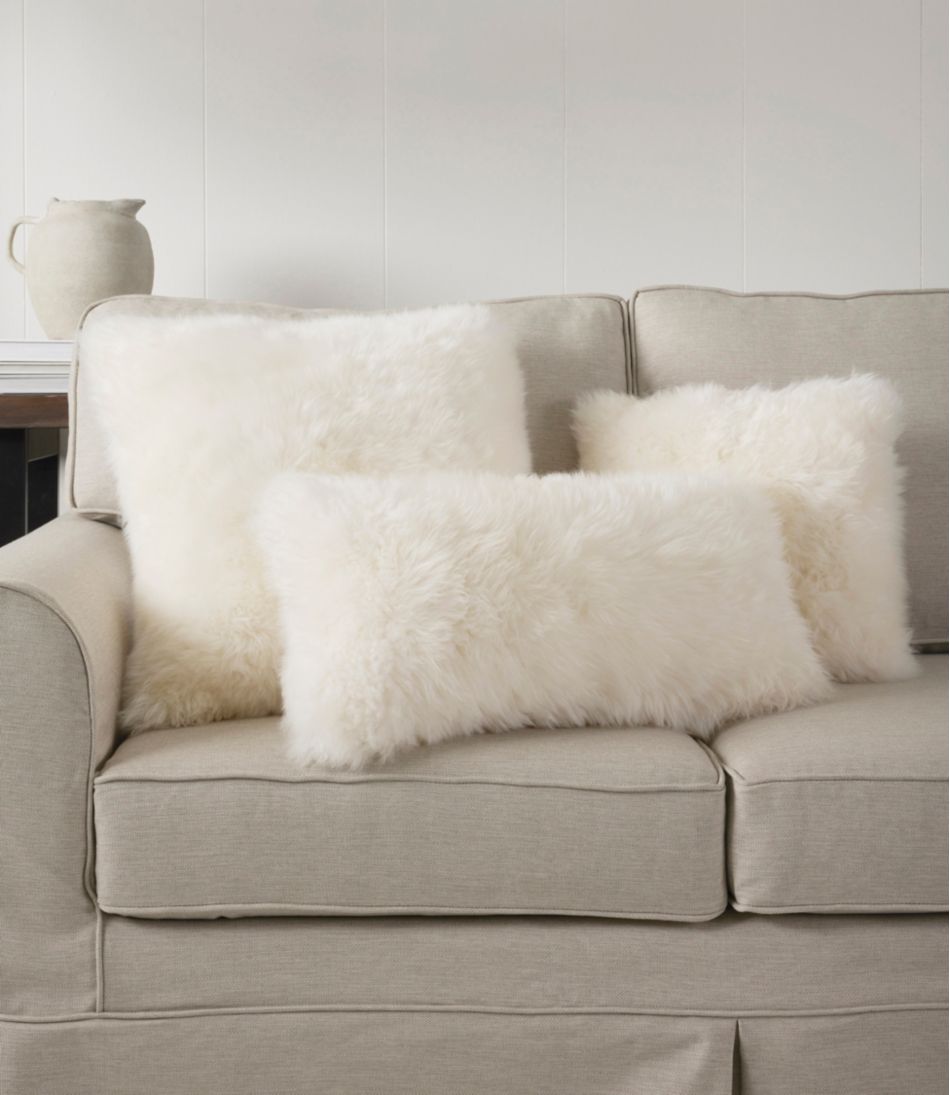 L.L.Bean | Sheepskin Throw Pillow, 11" x 22"
