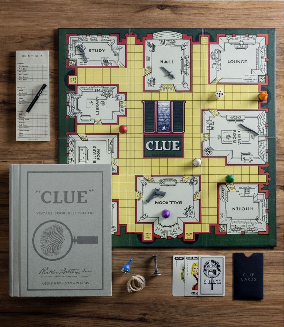 L.L.Bean | Clue Vintage Bookshelf Game