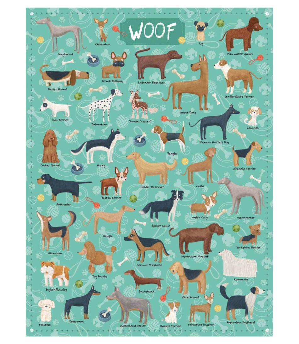 L.L.Bean | Woof Dogs Puzzle, 500 Pieces
