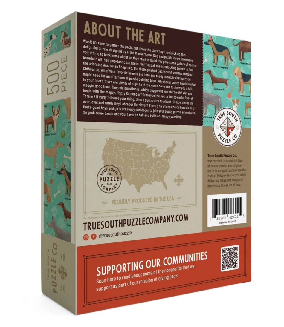 L.L.Bean | Woof Dogs Puzzle, 500 Pieces
