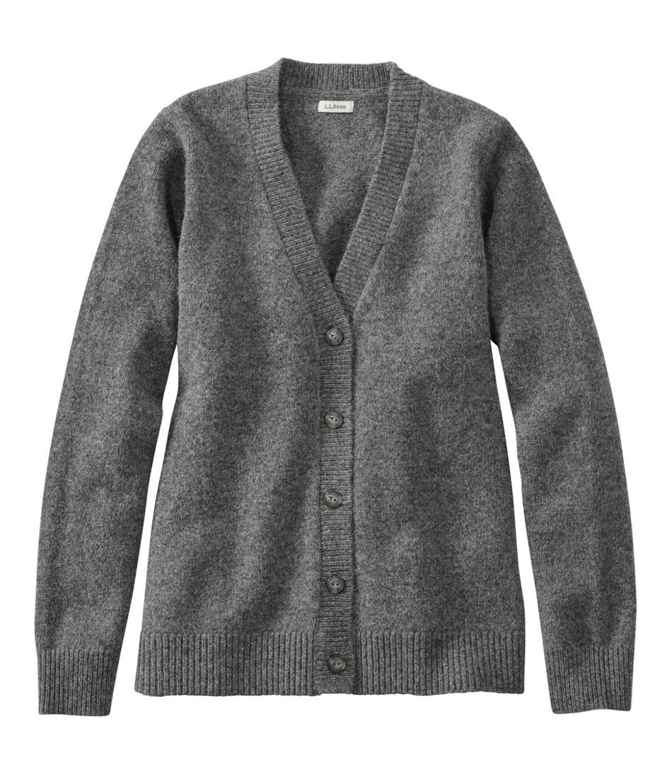 L.L.Bean | Women's Bean's Classic Ragg Wool Sweater, Button-Front Cardigan