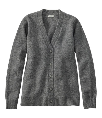 L.L.Bean | Women's Bean's Classic Ragg Wool Sweater, Button-Front Cardigan