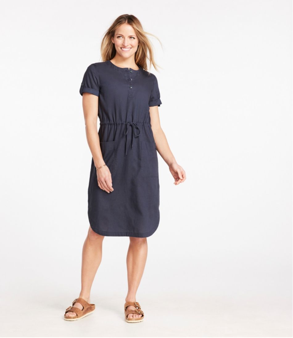 L.L.Bean | Women's Signature Tencel Linen Blend Woven Dress