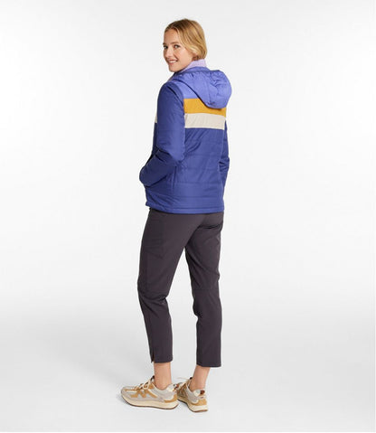 L.L.Bean | Women's Mountain Classic Puffer Hooded Jacket, Colorblock