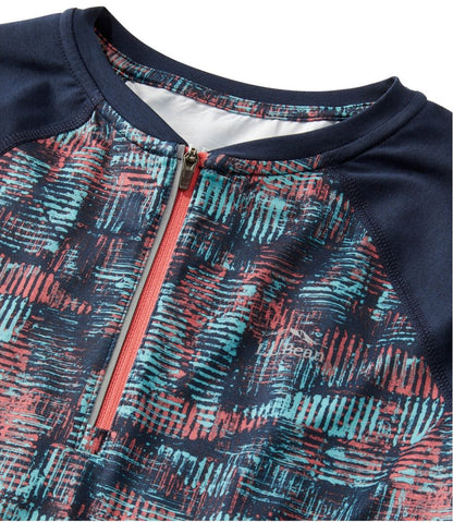 L.L.Bean | Women's Comfort Cycling Jersey, Long-Sleeve Print
