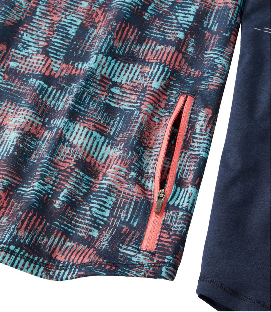 L.L.Bean | Women's Comfort Cycling Jersey, Long-Sleeve Print