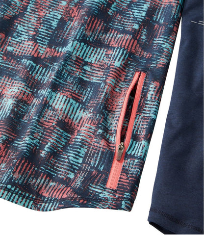 L.L.Bean | Women's Comfort Cycling Jersey, Long-Sleeve Print