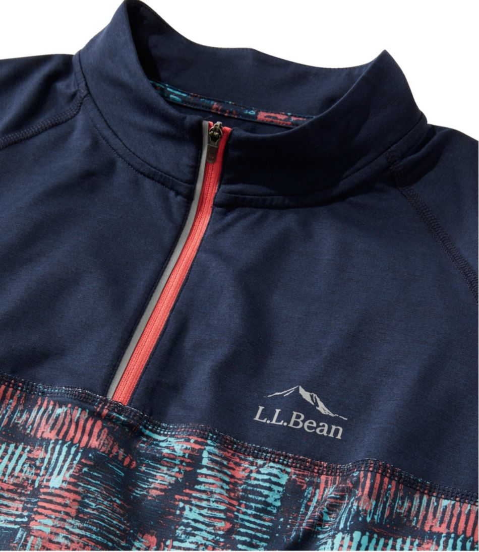L.L.Bean | Men's Comfort Cycling Jersey, Short-Sleeve Print