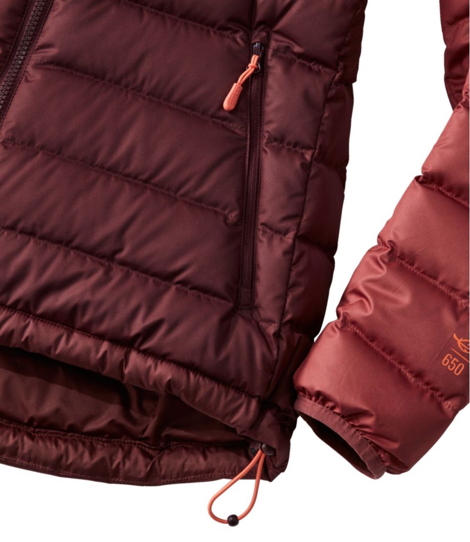 L.L.Bean | Women's Bean's Down Hooded Jacket, Colorblock