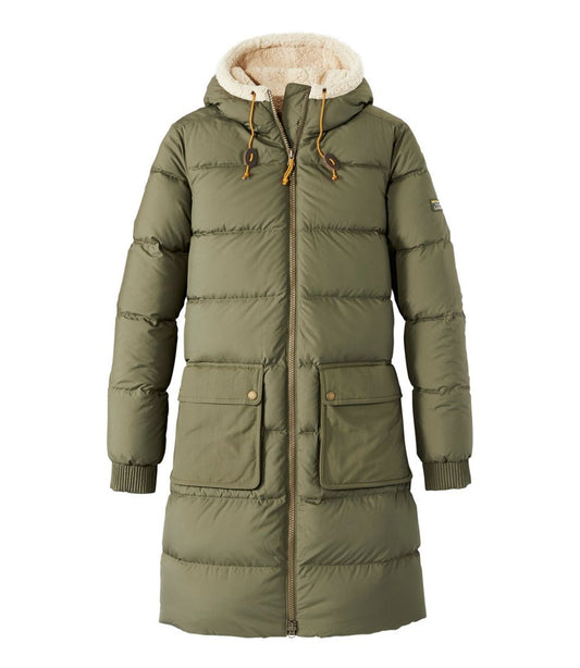 L.L.Bean | Women's Mountain Classic Down Coat, Sherpa-Lined