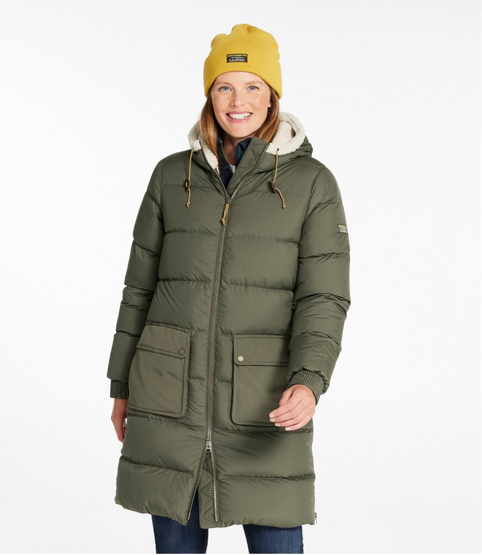 L.L.Bean | Women's Mountain Classic Down Coat, Sherpa-Lined