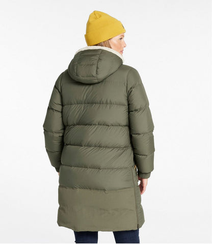 L.L.Bean | Women's Mountain Classic Down Coat, Sherpa-Lined