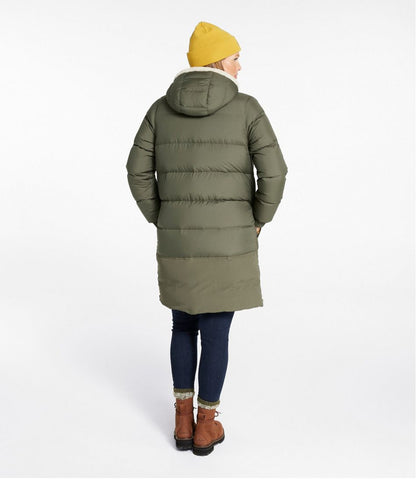 L.L.Bean | Women's Mountain Classic Down Coat, Sherpa-Lined