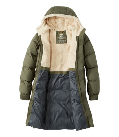 L.L.Bean | Women's Mountain Classic Down Coat, Sherpa-Lined