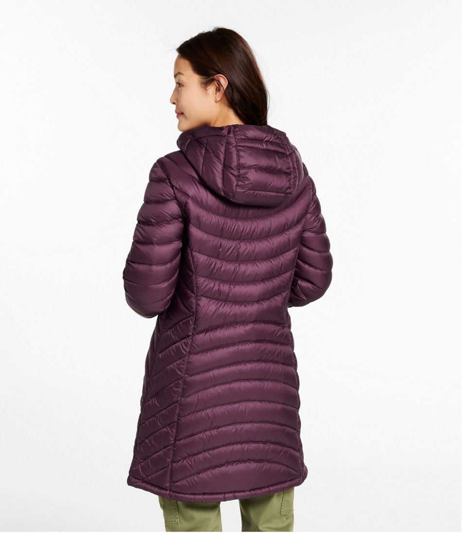 L.L.Bean | Women's Ultralight 850 Down Hooded Coat, Three-Quarter Length