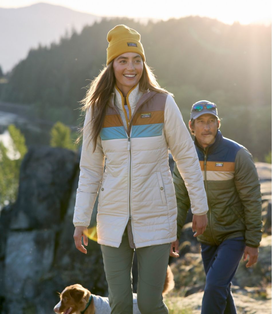 L.L.Bean | Women's Mountain Classic Puffer Coat, Colorblock