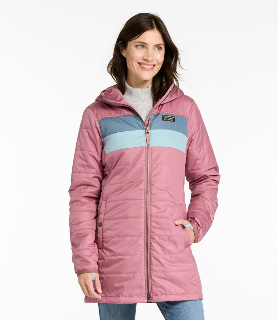 L.L.Bean | Women's Mountain Classic Puffer Coat, Colorblock