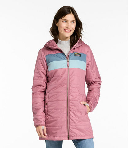 L.L.Bean | Women's Mountain Classic Puffer Coat, Colorblock