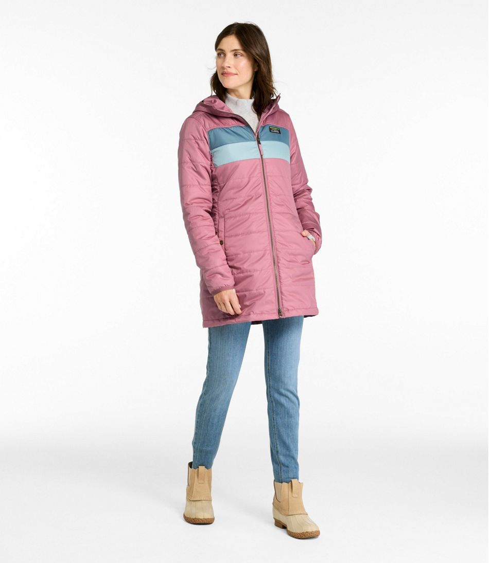 L.L.Bean | Women's Mountain Classic Puffer Coat, Colorblock