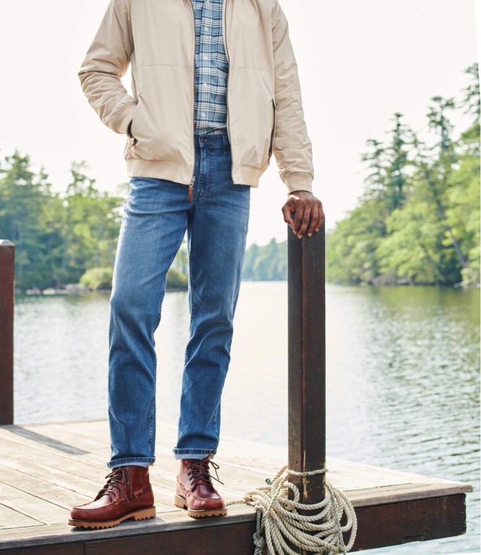 L.L.Bean | Men's BeanFlex® Jeans, Standard Athletic Fit, Straight Leg