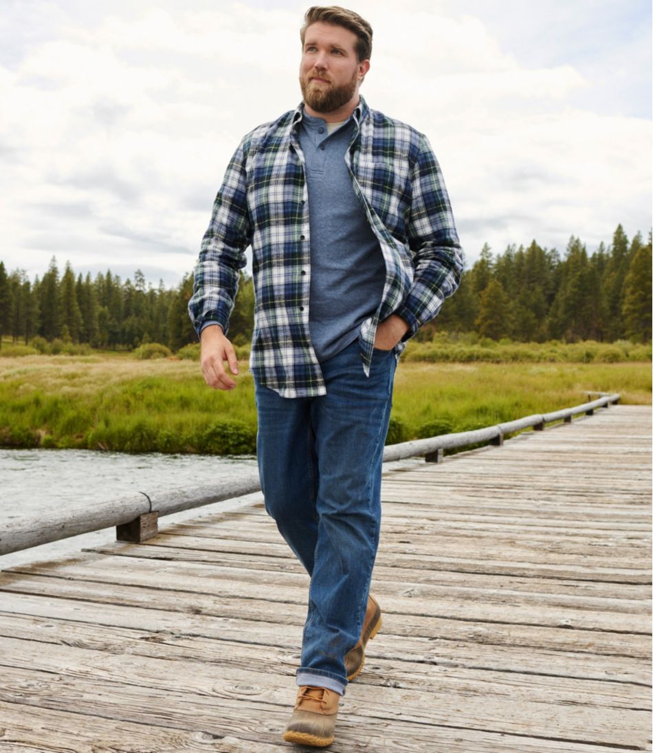 L.L.Bean | Men's BeanFlex® Jeans, Standard Athletic Fit, Straight Leg